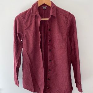 Eddie Bauer brick red women's flannel